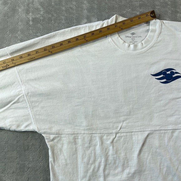 Disney Cruise Spirit Jersey Womens Medium White Long‎ Sleeve Mickey Oversized - Picture 4 of 11